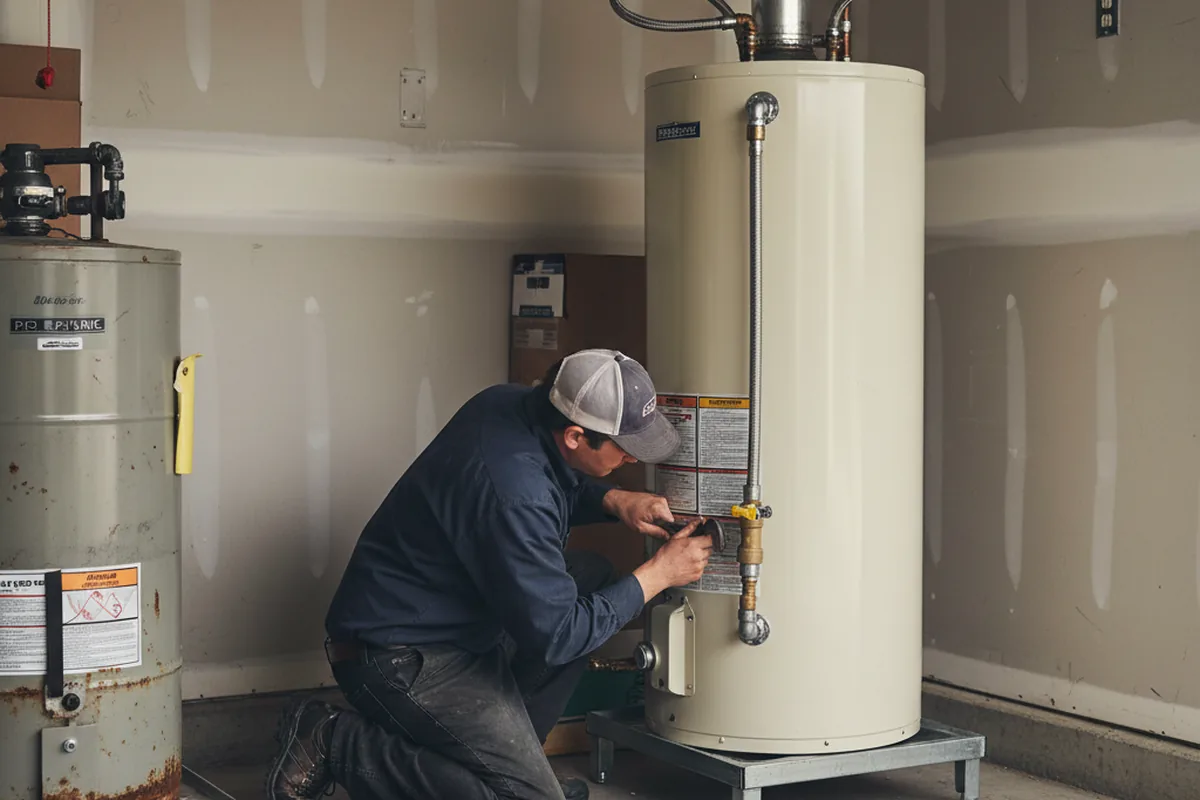 Water heater and shutoff valve replacement in Dunnellon